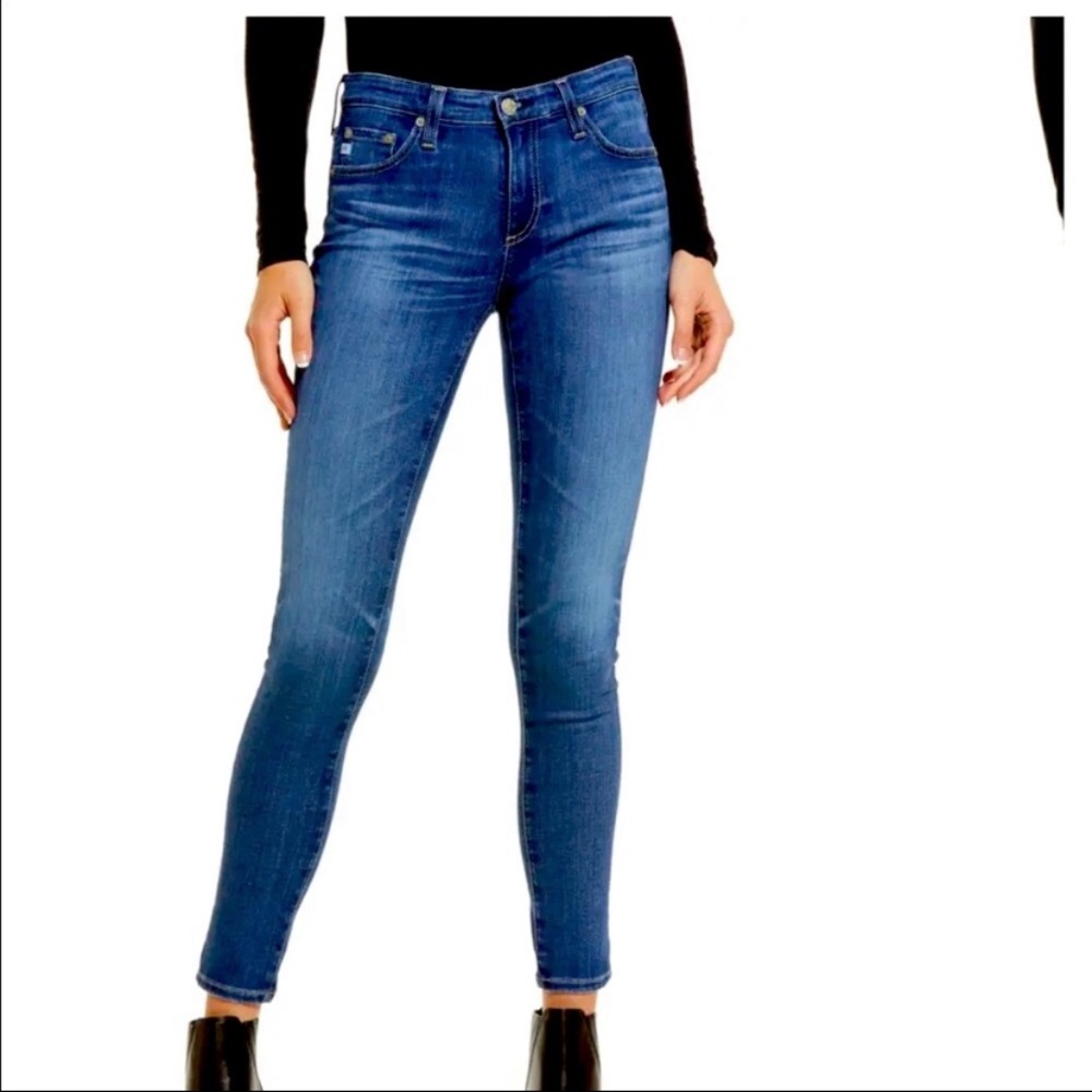 Adriano Goldschmied Super Skinny Medium Wash Ankle Jeans Sz 31